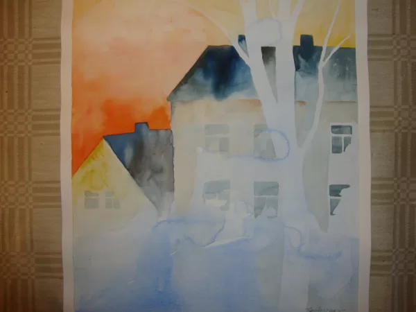 " Rīts Pārdaugavā'' p./akv., 2015.g.