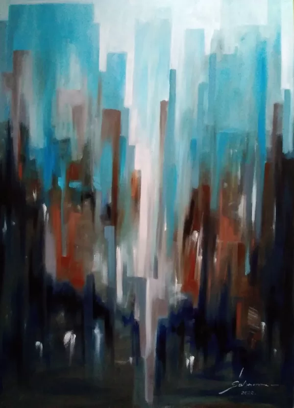 "City" 60X80, a/eļļa, 2020
